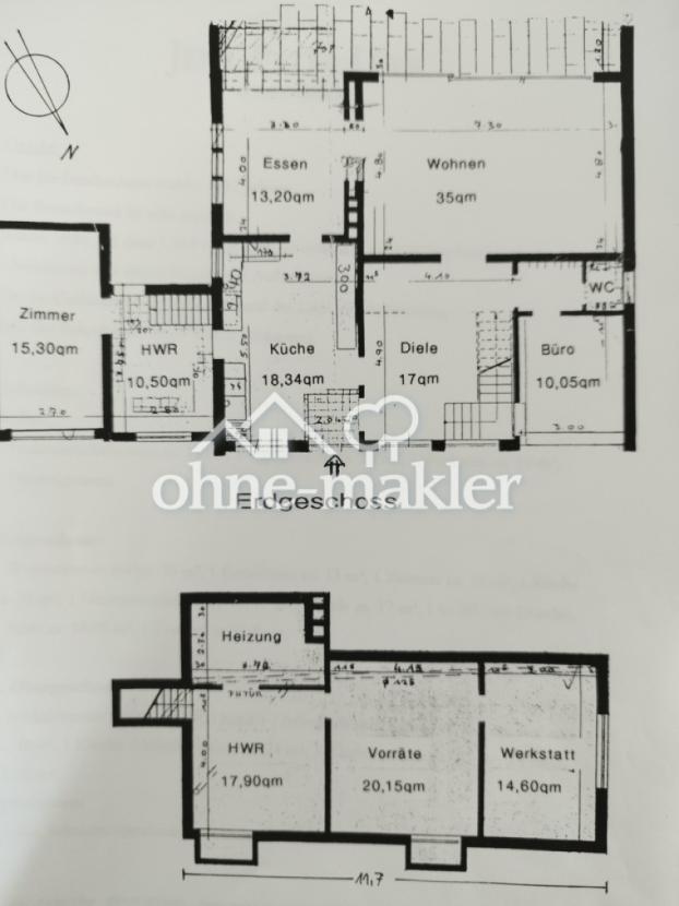 Keller und Erdgeschoss