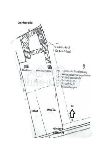 Plan der Gebäude
