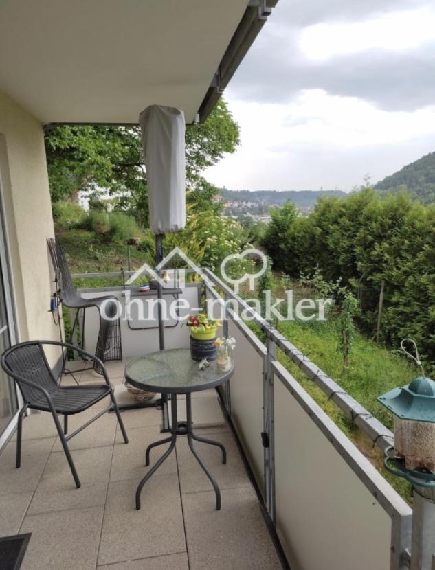 Blick vom Balkon