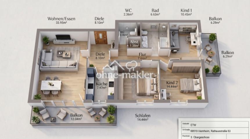 Grundriss 3D