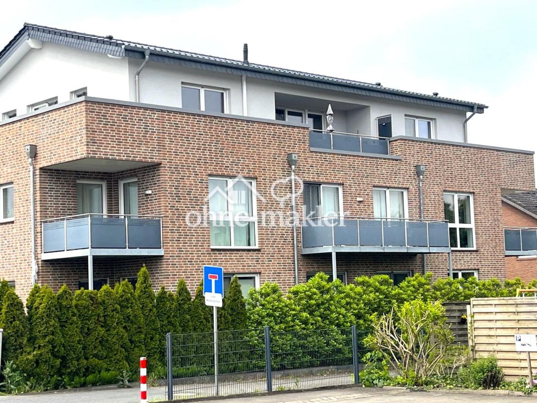 Seitenansicht mit Balkon