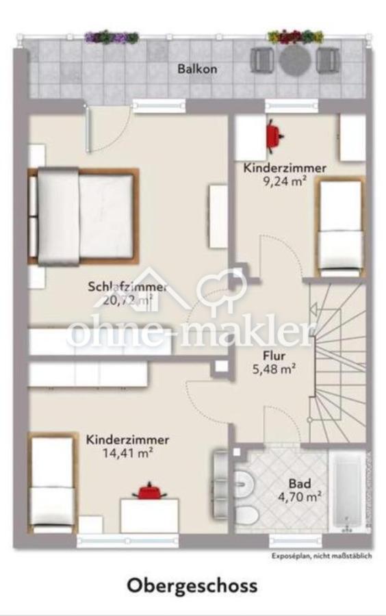 Grundriss 1. Obergeschoss