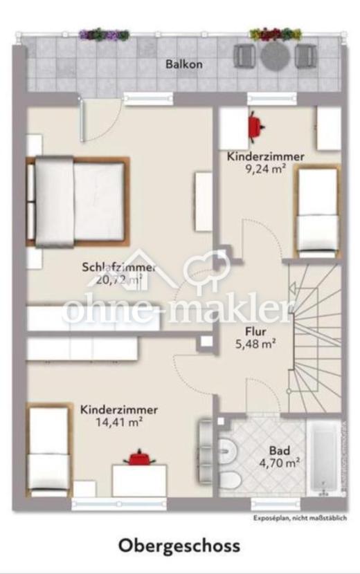 Grundriss 1. Obergeschoss