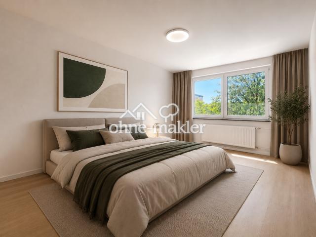 Schlafzimmer gestaged 