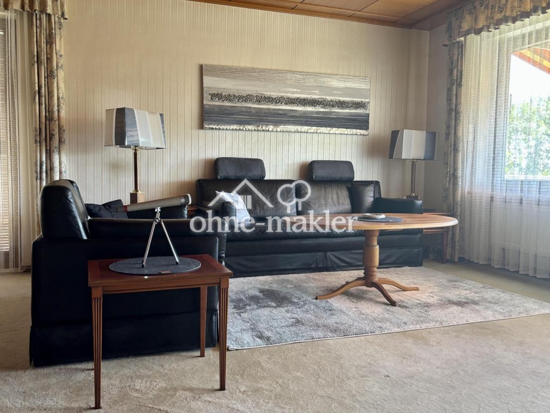 WZ: Lässige Leder-Couch-Ecke