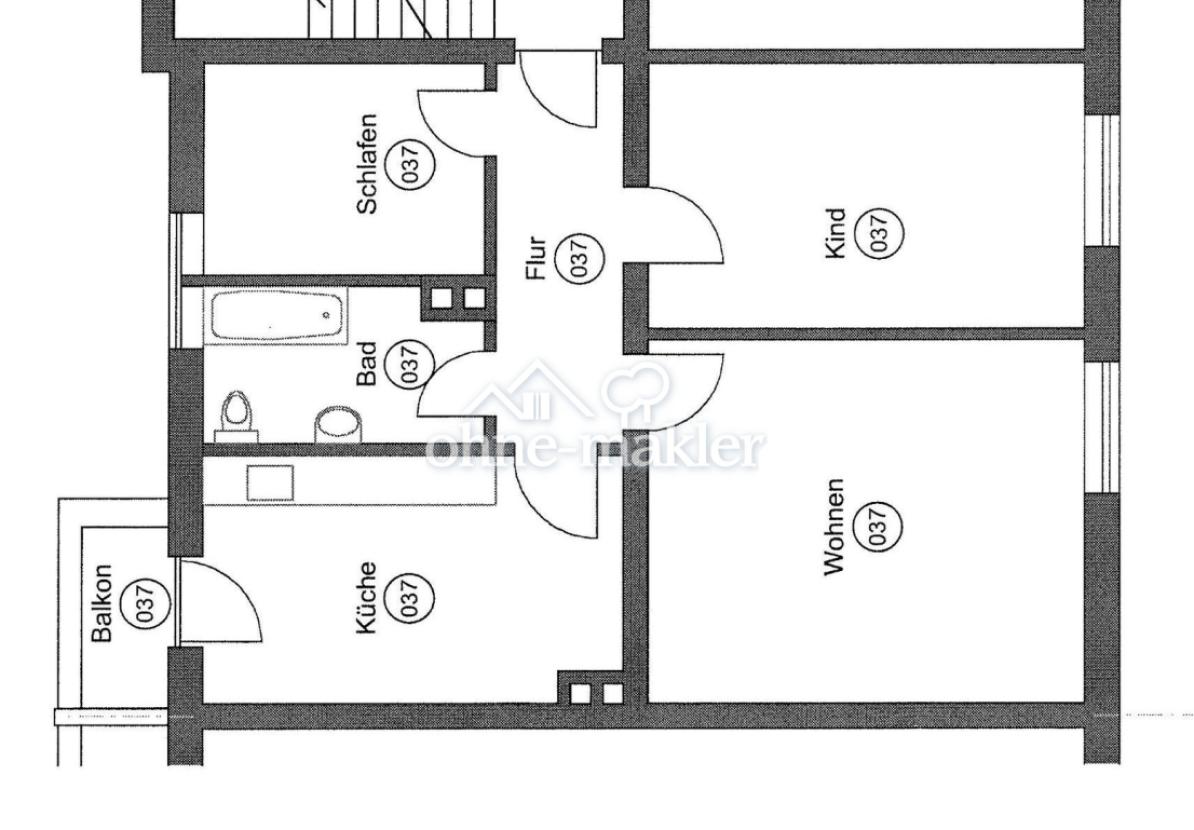Grundriss Whg. Nr. 037