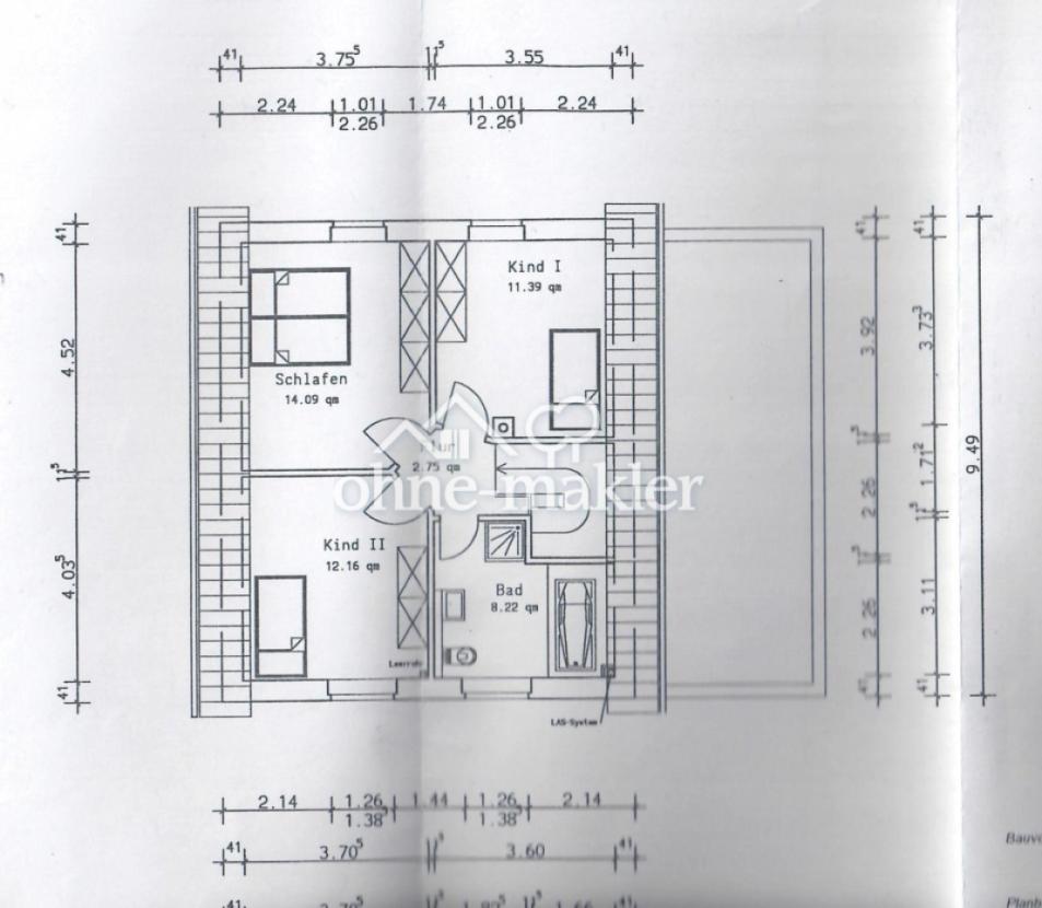 Grundriss Obergeschoss