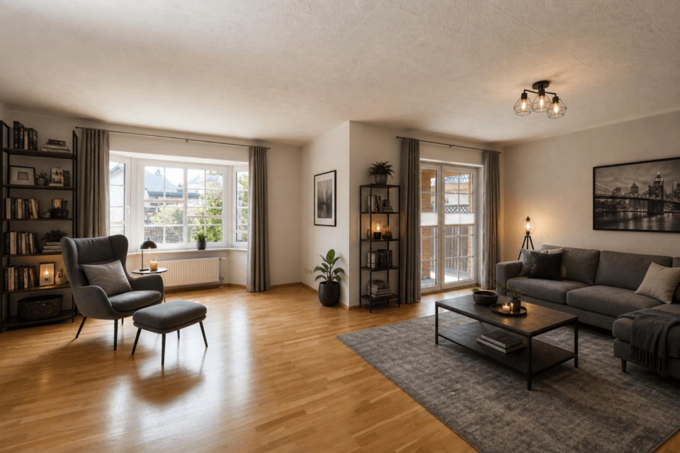 Wohnzimmer KI-generiertes Beispielbild