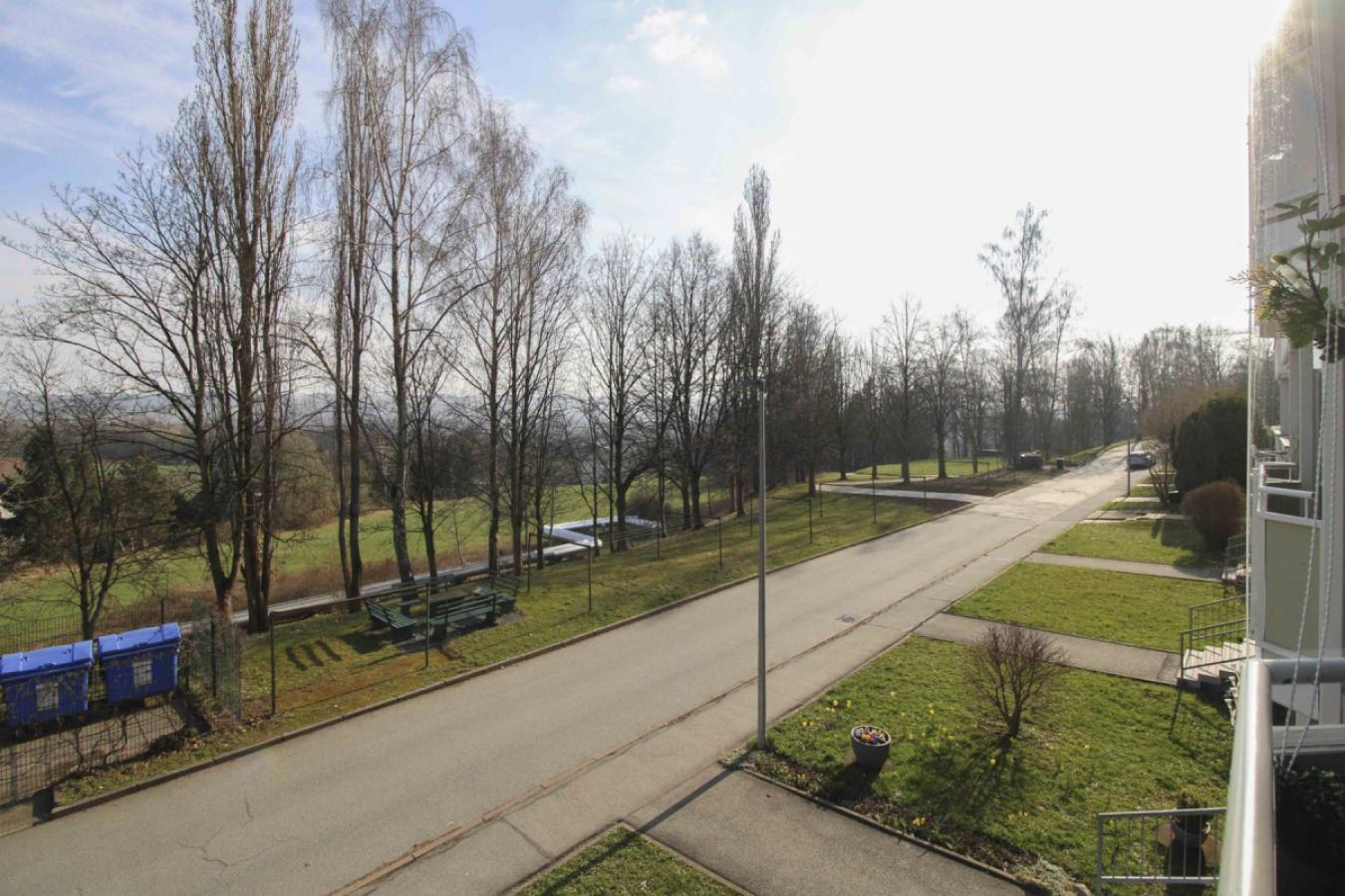 Blick vom Balkon
