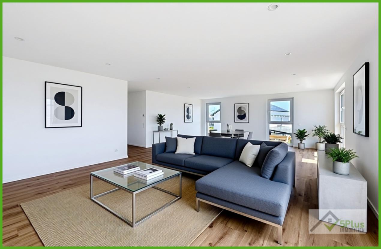 5 Plus Immo offener Wohn- Essbereich KI Home Staging