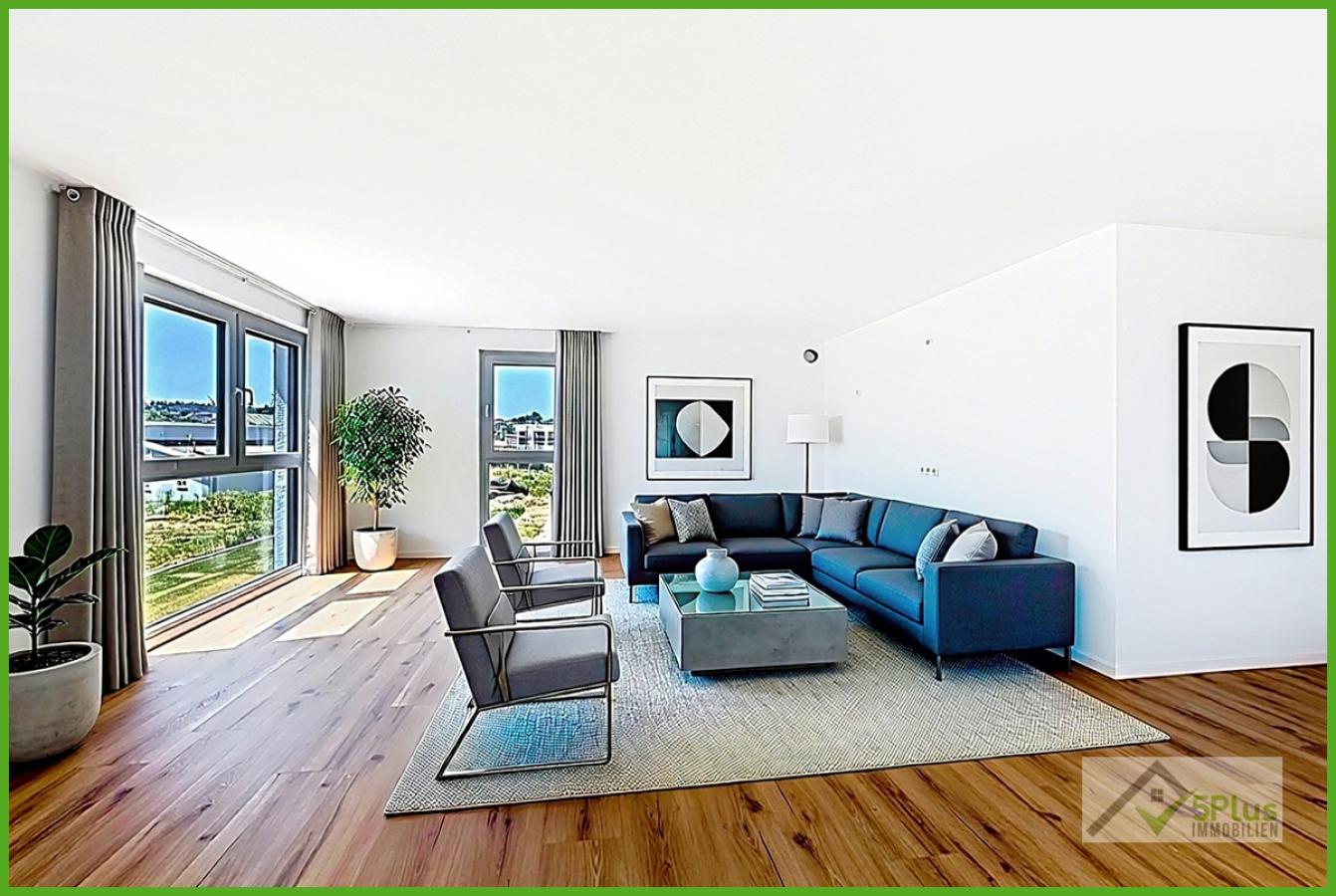 5 Plus Immo offener Wohn- Essbereich KI Home Staging