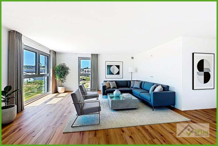 5 Plus Immo offener Wohn- Essbereich KI Home Staging