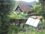 Blick auf das Gewächshaus