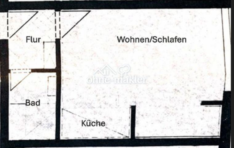 Zeichnung 1 Zi. Wg.