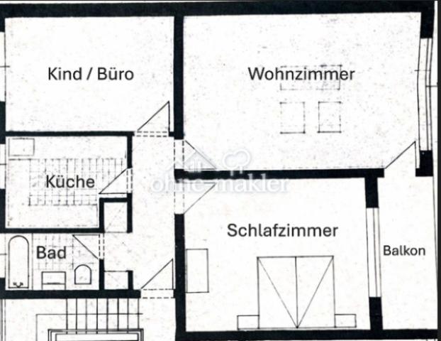 Zeichnung 3 Zi. Wg.