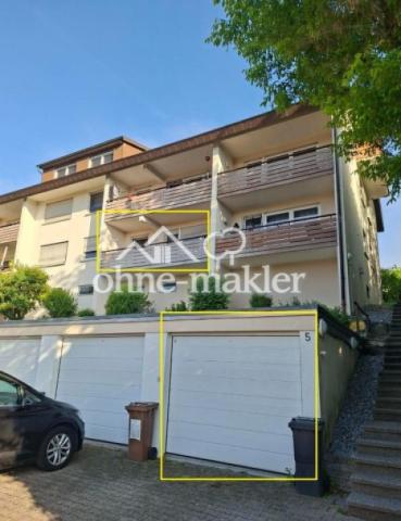 Ansicht des Hauses mit Garage