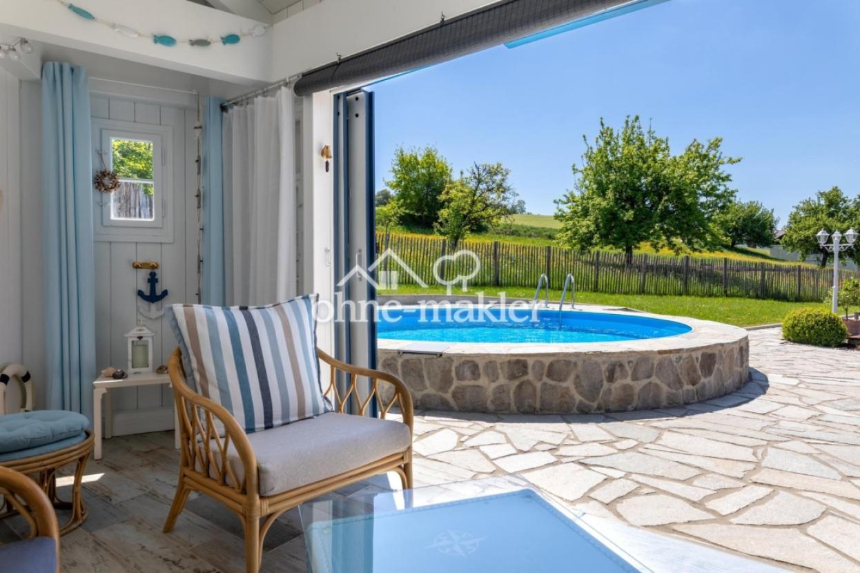 Ausblick Poolhaus