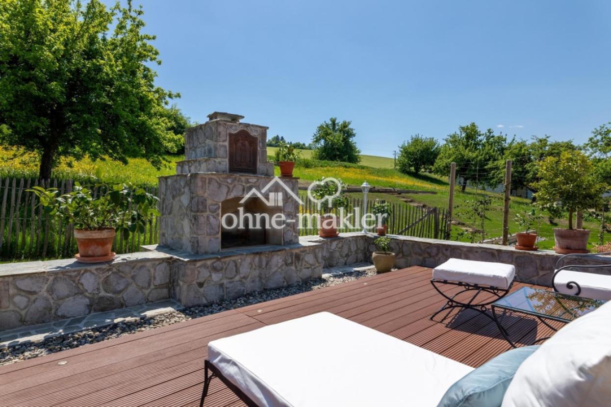 Offener Kamin Terrasse