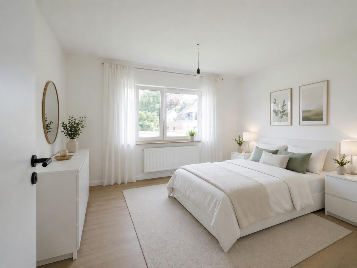 Schlafzimmer - 1. Obergeschoss links - Einrichtungsbeispiel