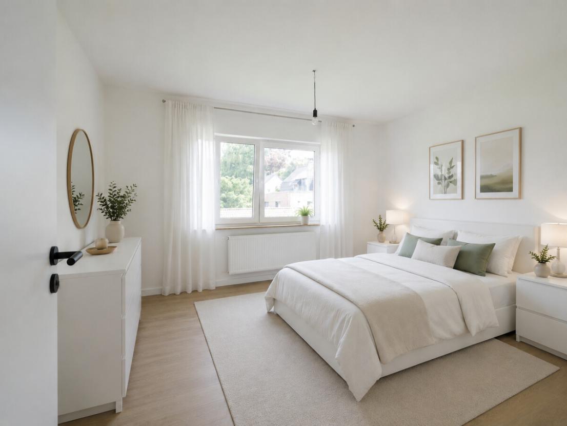 Schlafzimmer - 1. Obergeschoss links - Einrichtungsbeispiel