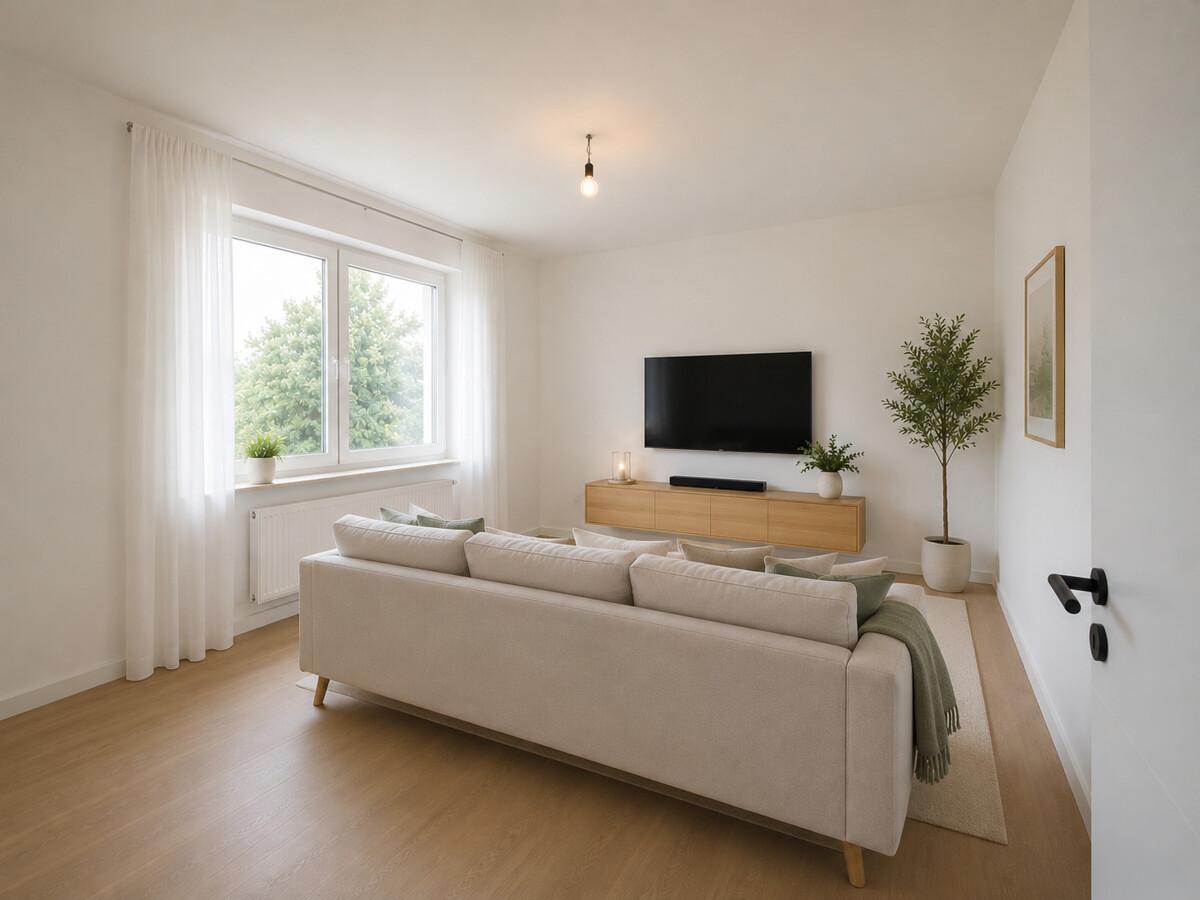 Wohnzimmer 1. Obergeschoss links - Einrichtungsbeispiel