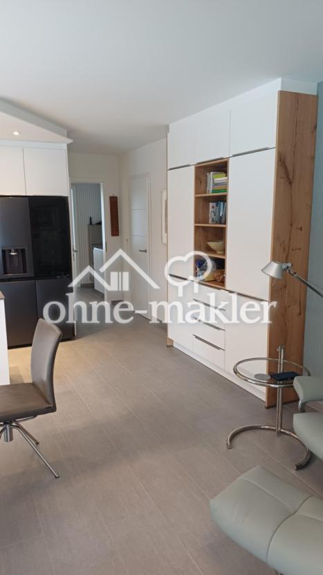 Wohnzimmer mit Küche