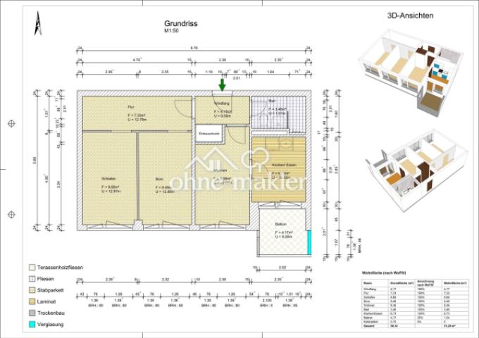 Grundriss Wohnung