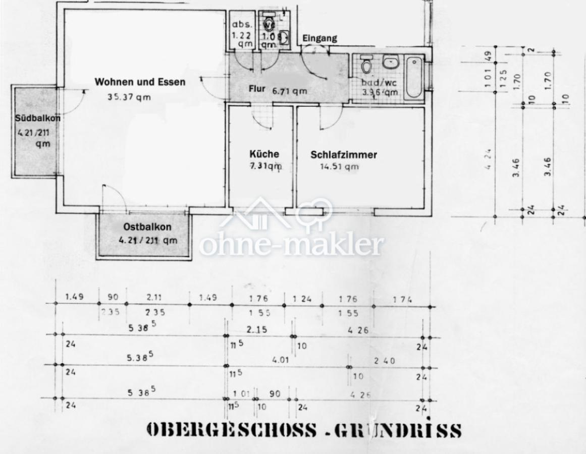 Grundriss Flächenberechnung