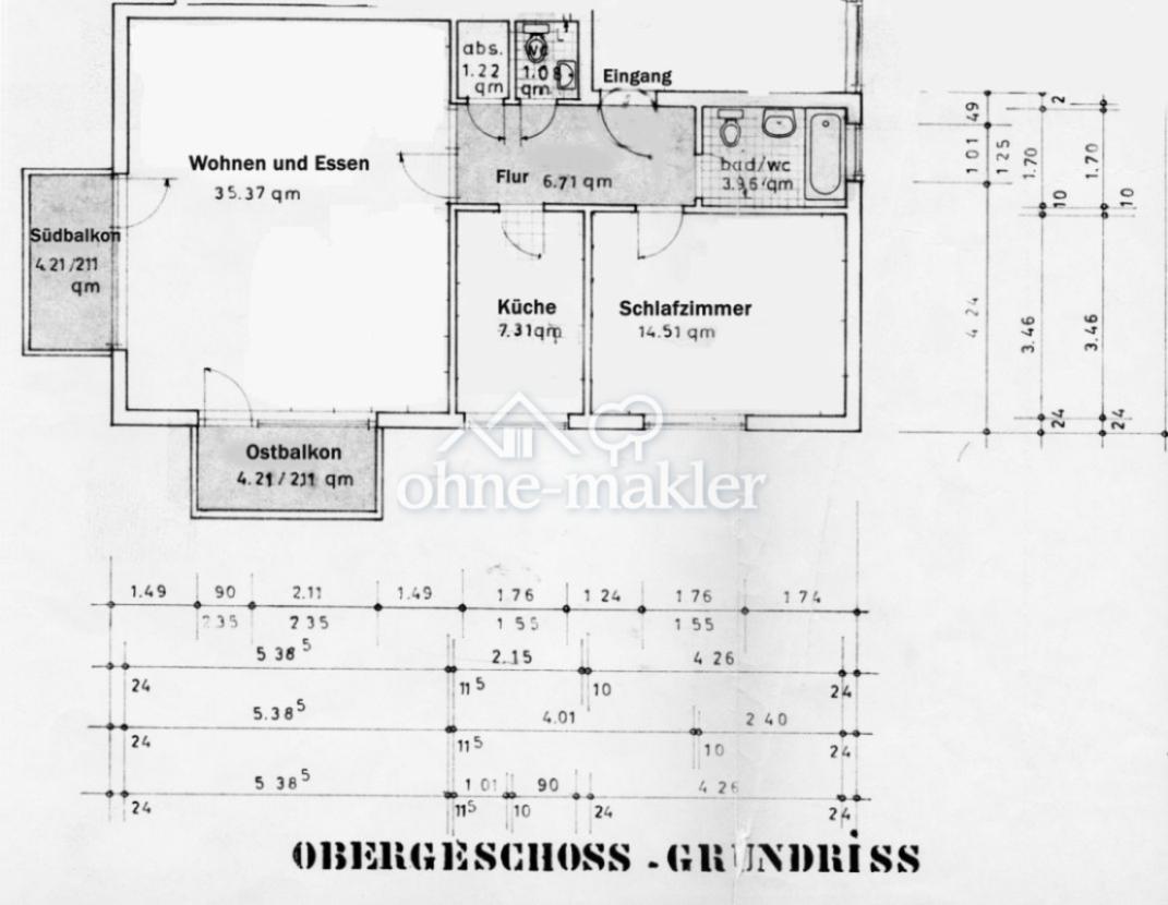 Grundriss Flächenberechnung