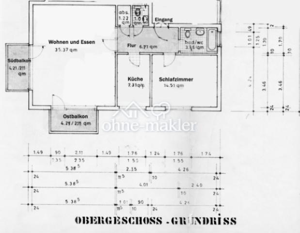 Grundriss Flächenberechnung
