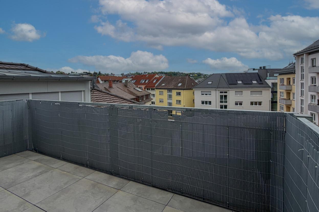 Blick vom Balkon