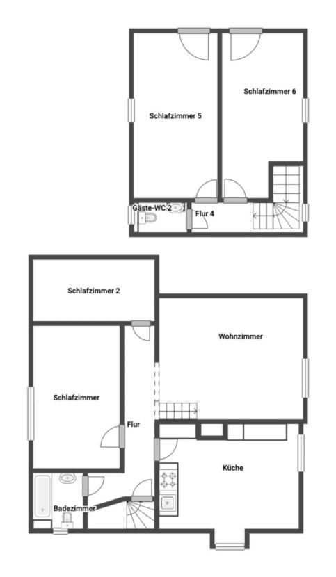 Grundriss Skizze 1.OG