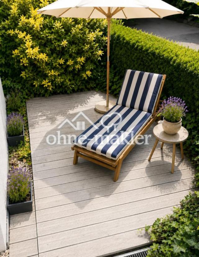 Terrasse im Vorgarten