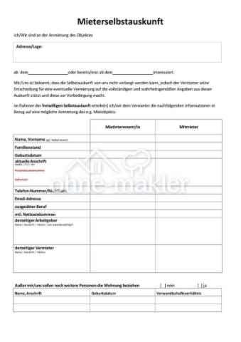 Selbstauskunft 1-2