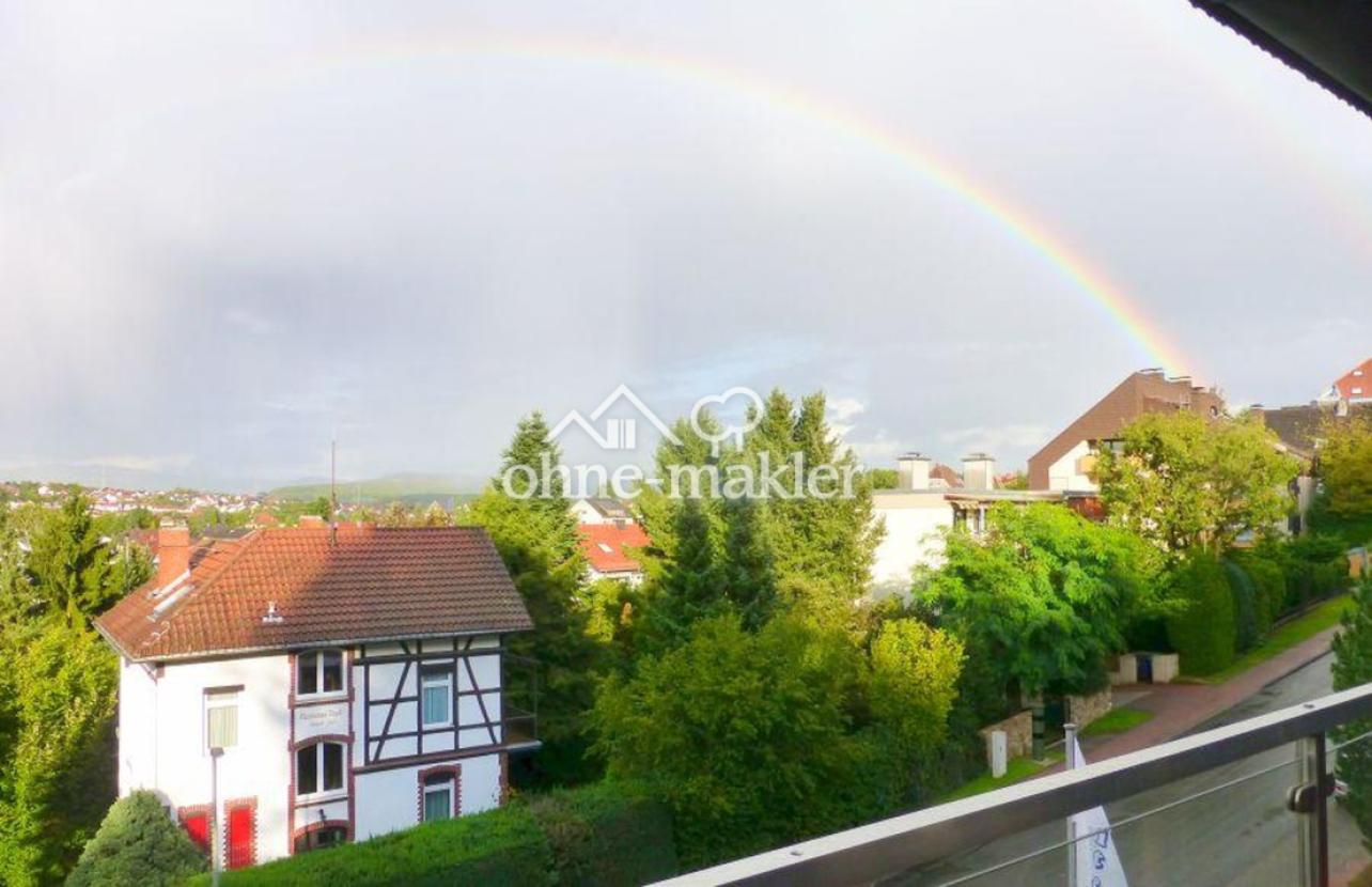 Blick vom Balkon