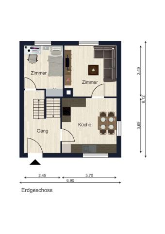 Grundrisse EG, Haus A