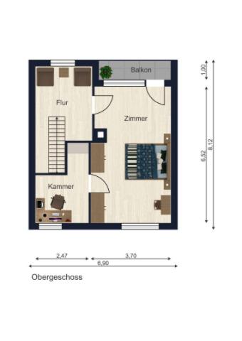 Grundrisse OG, Haus A