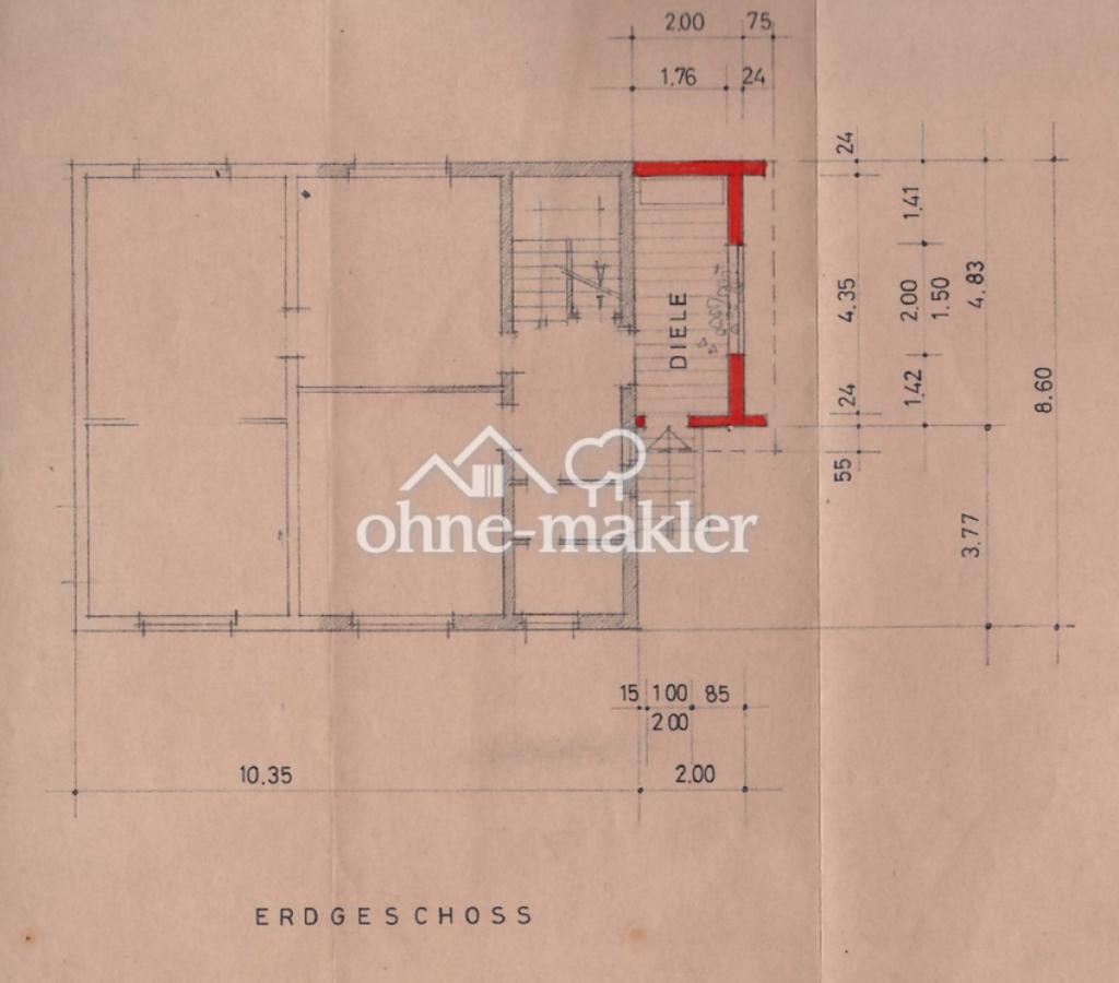 Grundriss Anbau EG