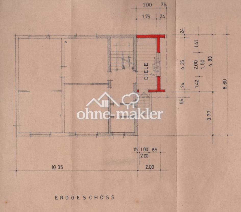 Grundriss Anbau EG