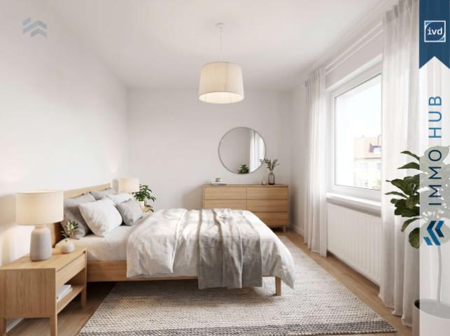 Schlafzimmer digital gestaged