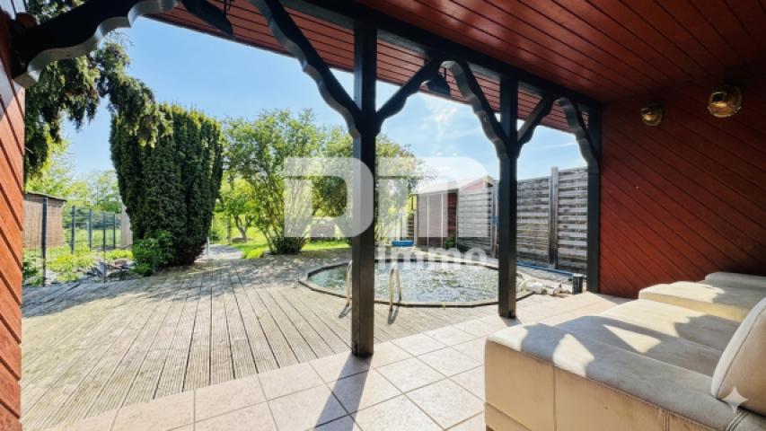 Gartenbereich / Teilüberdachte Terrasse / Pool