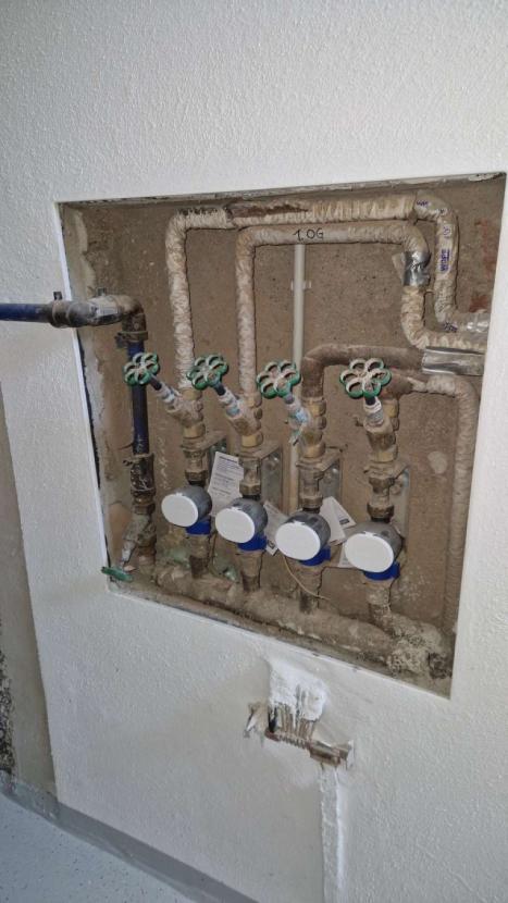 Wasserzähler einzelnd