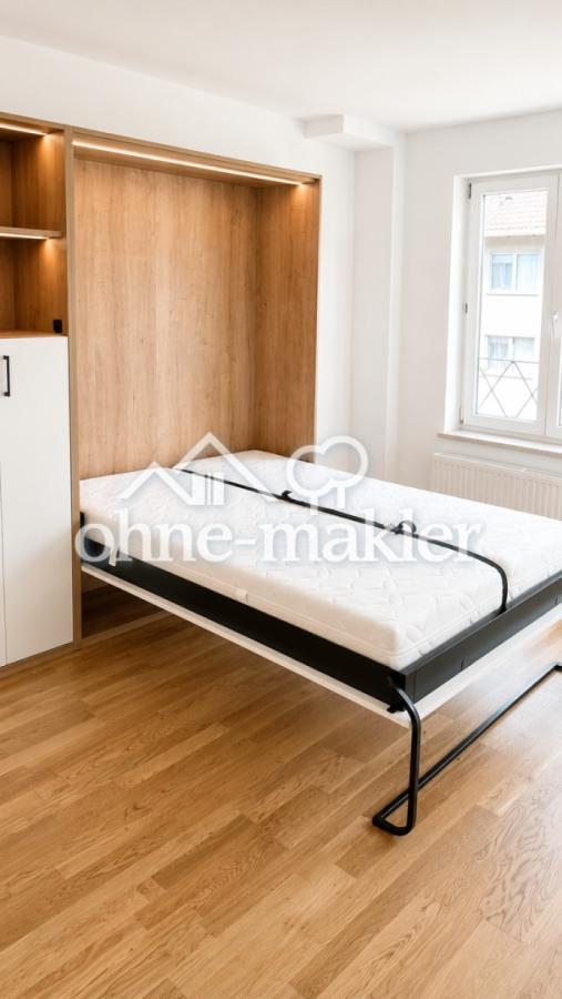 ausgeklapptes Bett
