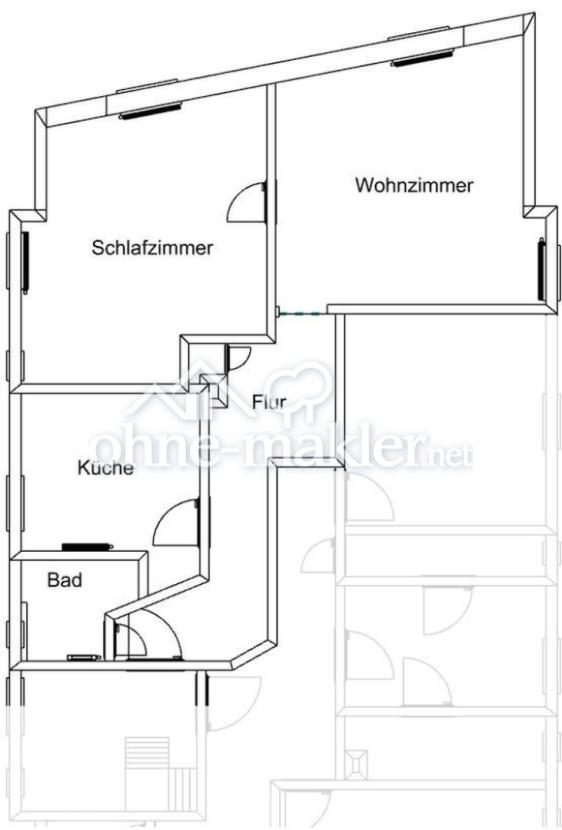 Grundriss der Wohnung