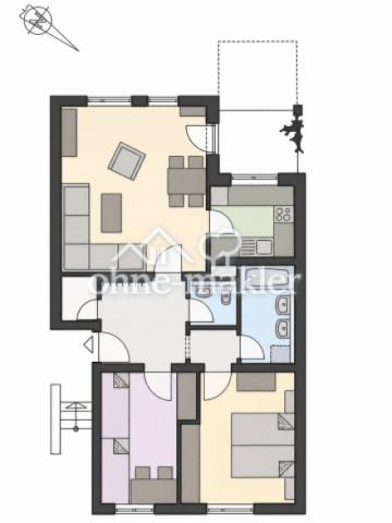 Grundriss der Wohneinheit