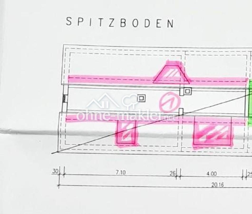 Grundriss Spitzboden