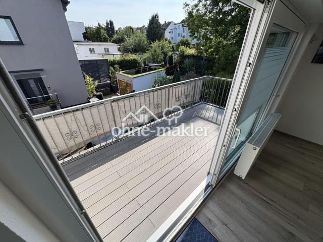 Blick auf Balkon