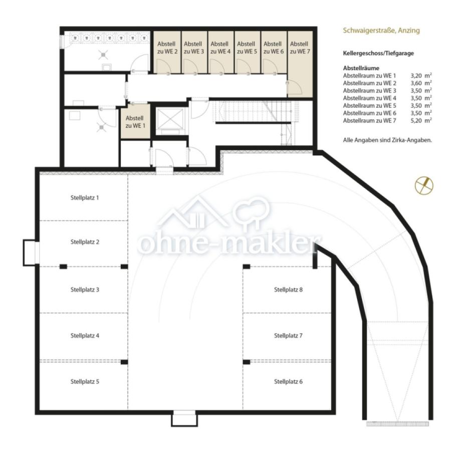 Grundriss KG/Tiefgarage