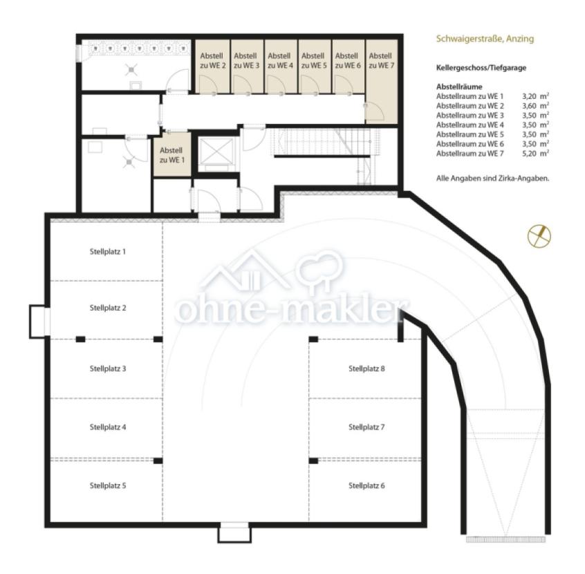 Grundriss KG/Tiefgarage
