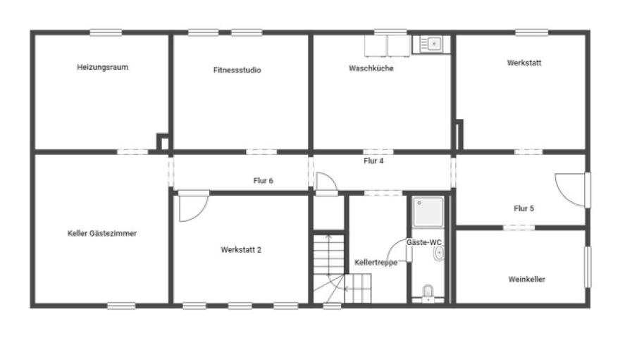 Grundriss Skizze UG